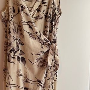 Vintage pure silk wrap around dress